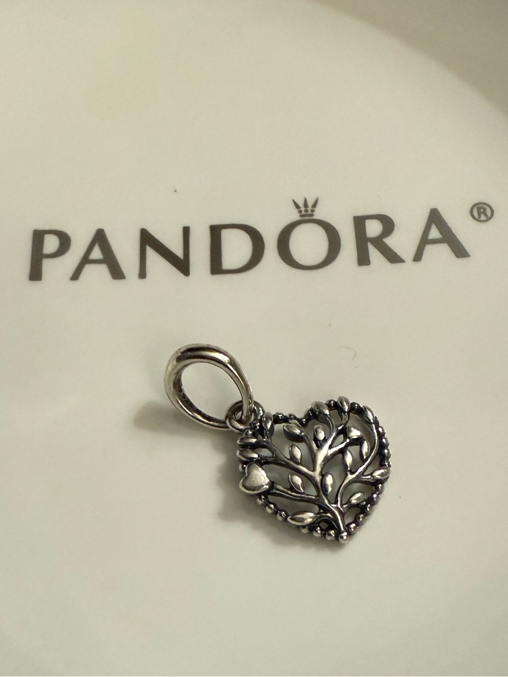 Pandora Silver Flourishing Hearts Openwork Heart Pendant